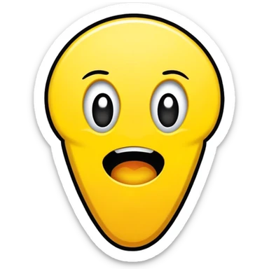 A comic book style exclamation that says yummy sticker