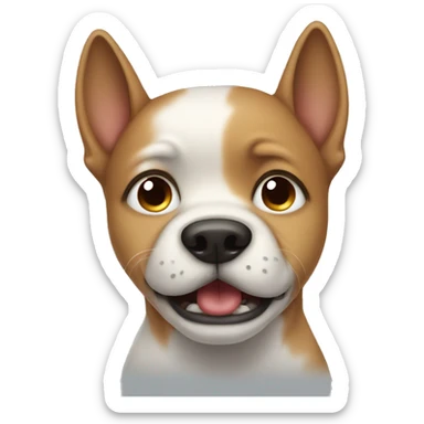 Cute dog crying sticker