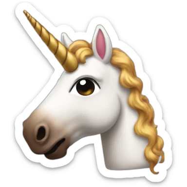unicorn made of poop sticker
