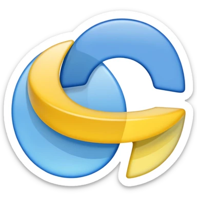 two overlapping sticker