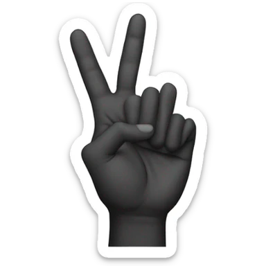West side hand sign sticker