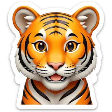 LSU tiger friendly pose sticker