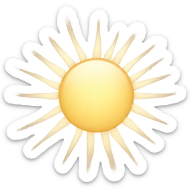 beige ☀️ sun sticker