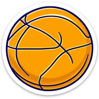 luxurious golden basketball, shiny metallic gold surface with orange seams sticker