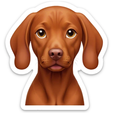 A vizsla dog sticker