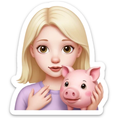 Snatched piggy sticker