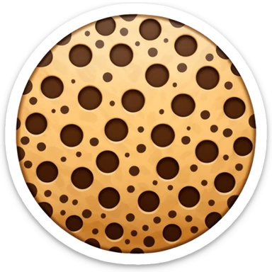 Leopard print circle with hole in the middle sticker