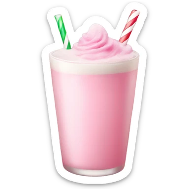 pastel pink christmas christmas drink sticker