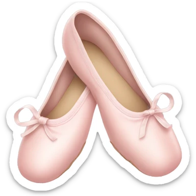 Pale pink ballet shoes sticker