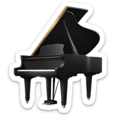 piano jazz sticker