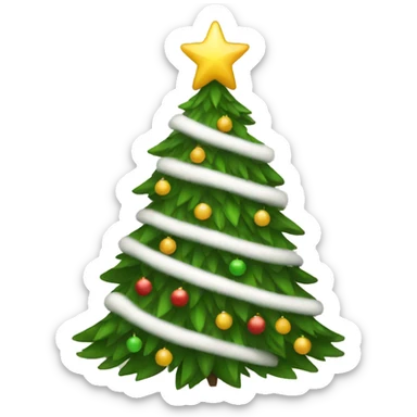 Christmas tree sticker