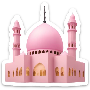 Light pink mosque  sticker