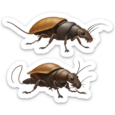 Rat and a roach mixed sticker