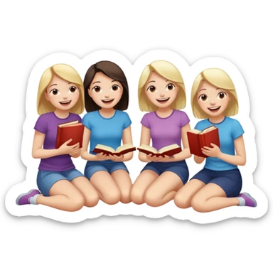 books club girls only under the table  sticker