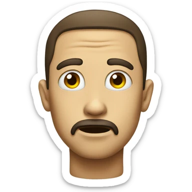 A questioning face emoji  sticker