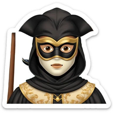 masked guy venice sticker