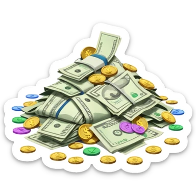 Recibos, cuentas y dinero  sticker