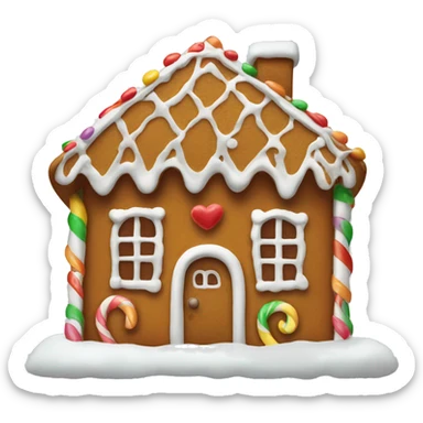 gingerbread house sticker