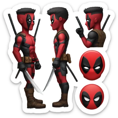 Deadpool wolverine sticker