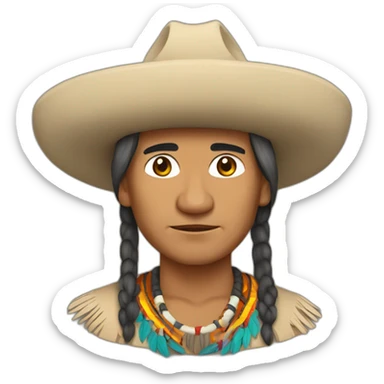 navajo cheif sticker