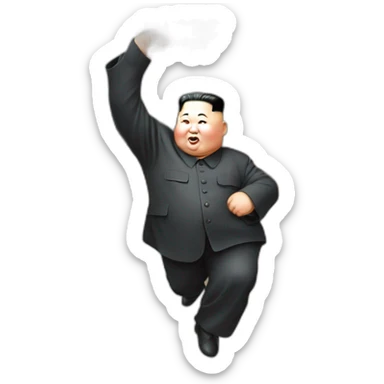 Kim Jong Un qui fait un pouce en l’air  sticker