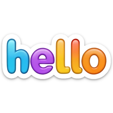 palabra hello! sticker