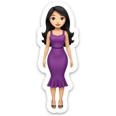 latina baddie, latina woman with great thick body, pretty, full body sticker