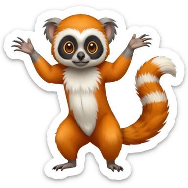 Cacomistl-Tamarin-Lemur-hybrid (full body) sticker