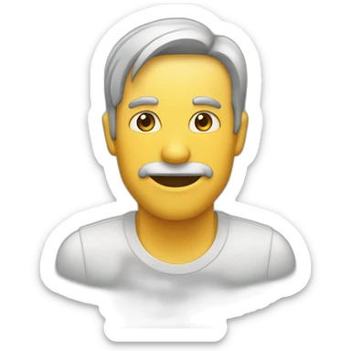 Dedo polegar indicador e do meio sticker