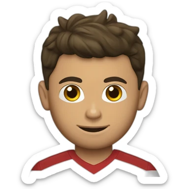 Cristiano Ronaldo avec le maillot du Portugal sticker