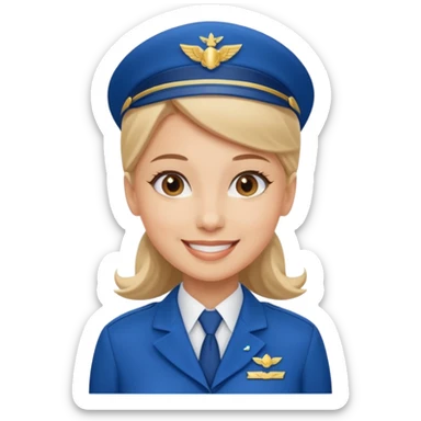 Stewardess  sticker