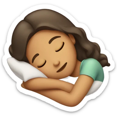 girl sleeping  sticker