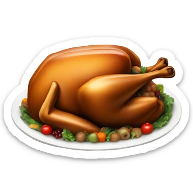 Thanksgiving food  sticker