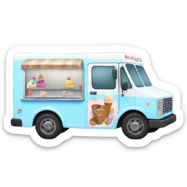 ice cream truck sticker