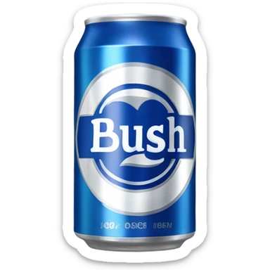 Busch light beer can sticker