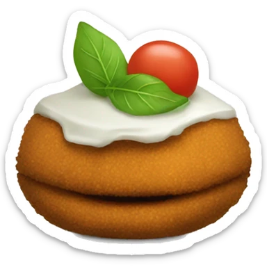 hungry falafel piece sticker