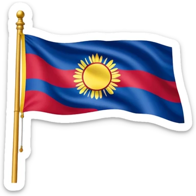 Tibetan flag sticker