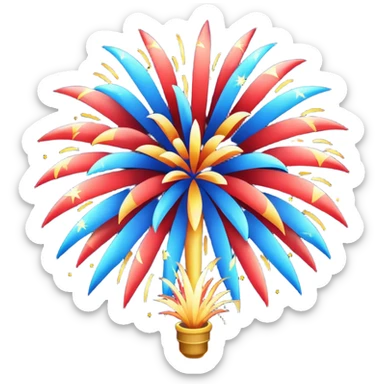 Firework finale sticker
