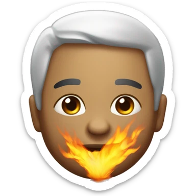 Balança com fogo sticker