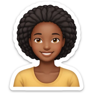 intimate indoor moment black girl sticker