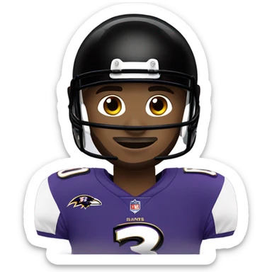 Baltimore ravens football player sticker