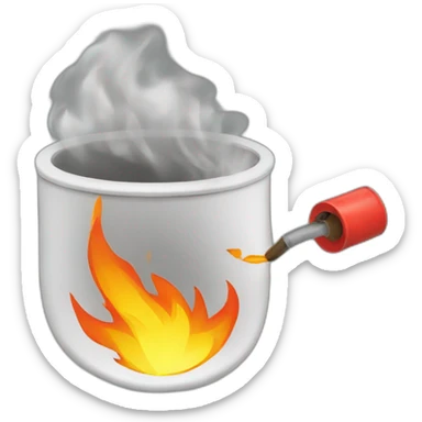 throwing fuel onto fire sticker