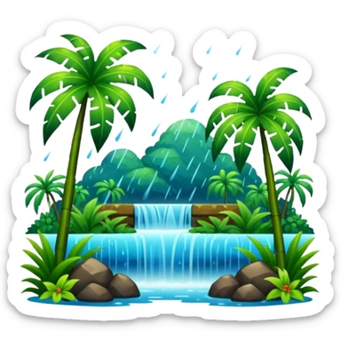 humid weather landskape imag humid more humid add draps falling sticker