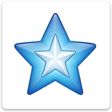 imoji de certifié bleu étoile avec une flèche de validation a l’intérieur  sticker