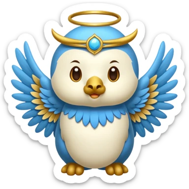 un animal ange de mongolie sticker