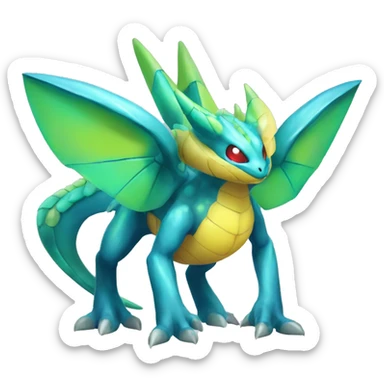 Shiny Colorful Heracross-Vikavolt-Dragon-Pokémon Full Body sticker