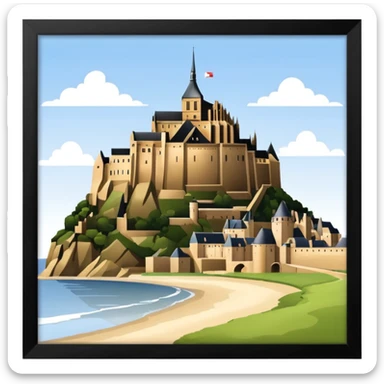 mont saint michel sticker