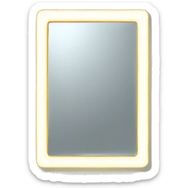Light up mirror sticker