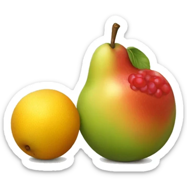 painting of fruit sticker