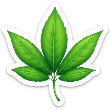 Emoji green nature  sticker